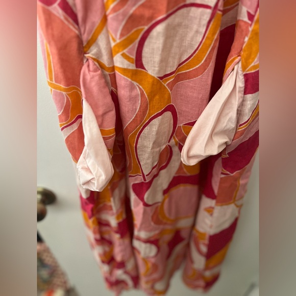 Rachel Zoe Vibrant Pink and Orange Dress - Picture 5 of 6